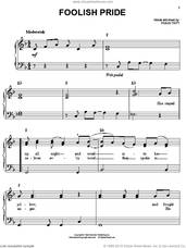 Cover icon of Foolish Pride sheet music for piano solo by Travis Tritt, easy skill level