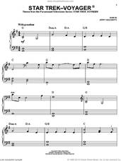 Cover icon of Star Trek - Voyager, (easy) sheet music for piano solo by Jerry Goldsmith and Star Trek(R), easy skill level