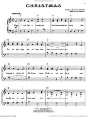 Cover icon of C-H-R-I-S-T-M-A-S sheet music for piano solo by Eddy Arnold and Jenny Lou Carson, easy skill level