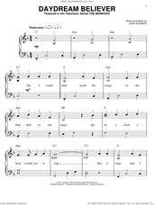 Cover icon of Daydream Believer sheet music for piano solo by The Monkees and John Stewart, easy skill level