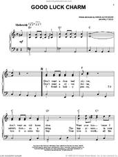 Cover icon of Good Luck Charm, (easy) sheet music for piano solo by Elvis Presley, Aaron Schroeder and Wally Gold, easy skill level