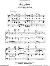 Cover icon of Sing Lullaby sheet music for voice, piano or guitar, intermediate skill level