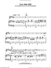 Cover icon of One After 909 sheet music for voice, piano or guitar by The Beatles, intermediate skill level