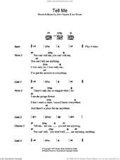 Cover icon of Tell Me sheet music for guitar (chords) by The Stone Roses, Ian Brown and John Squire, intermediate skill level