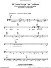 Cover icon of All These Things That I've Done sheet music for voice and other instruments (fake book) by The Killers, Brandon Flowers, Dave Keuning, Mark Stoermer and Ronnie Vannucci, intermediate skill level