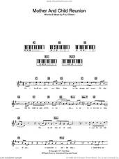 Cover icon of Mother And Child Reunion sheet music for voice and other instruments (fake book) by Paul Simon, intermediate skill level