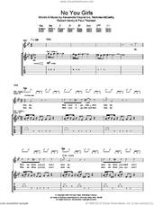 Cover icon of No You Girls sheet music for guitar (tablature) by Franz Ferdinand, Alexander Kapranos, Nicholas McCarthy, Paul Thomson and Robert Hardy, intermediate skill level