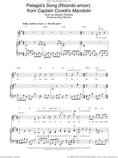 Cover icon of Pelagia's Song (Ricordo ancor)  from Captain Corelli's Mandolin sheet music for voice, piano or guitar by Russell Watson, classical score, intermediate skill level