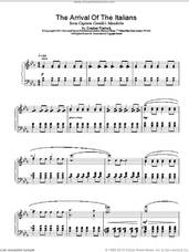 Cover icon of The Arrival Of The Italians sheet music for piano solo by Stephen Warbeck, intermediate skill level
