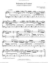 Cover icon of Polonaise in E minor sheet music for piano solo by Marie Szymanowska and Immanuela Gruenberg, classical score, intermediate skill level