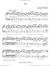 Cover icon of Joy sheet music for piano solo by Fanny Schofield Petrie and Immanuela Gruenberg, classical score, intermediate skill level