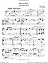 Cover icon of Homesickness sheet music for piano solo by Josephine Lang and Immanuela Gruenberg, classical score, intermediate skill level