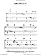 Cover icon of When I Found You sheet music for voice, piano or guitar by Britney Spears, intermediate skill level