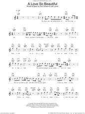Cover icon of A Love So Beautiful sheet music for voice and other instruments (fake book) by Roy Orbison and Jeff Lynne, intermediate skill level