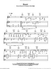 Cover icon of Boom sheet music for voice, piano or guitar by Anastacia, intermediate skill level