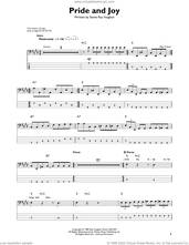Cover icon of Pride And Joy sheet music for bass solo by Stevie Ray Vaughan, intermediate skill level