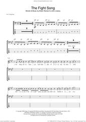 Cover icon of The Fight Song sheet music for bass (tablature) (bass guitar) by Marilyn Manson, Brian Warner and John Lowery, intermediate skill level