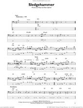 Cover icon of Sledgehammer sheet music for bass solo by Peter Gabriel, intermediate skill level