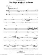 Cover icon of The Boys Are Back In Town sheet music for bass solo by Thin Lizzy and Phil Lynott, intermediate skill level
