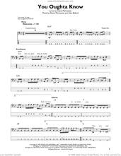 Cover icon of You Oughta Know sheet music for bass solo by Alanis Morissette and Glen Ballard, intermediate skill level