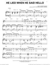 Cover icon of He Lied When He Said Hello (from Some Like It Hot) sheet music for voice, piano or guitar by Marc Shaiman & Scott Wittman, Marc Shaiman and Scott Wittman, intermediate skill level