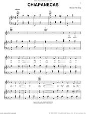 Cover icon of Chiapanecas sheet music for voice, piano or guitar, intermediate skill level