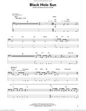 Cover icon of Black Hole Sun sheet music for bass solo by Soundgarden and Chris Cornell, intermediate skill level