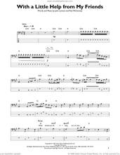 Cover icon of With A Little Help From My Friends sheet music for bass solo by Paul McCartney, Joe Cocker, The Beatles and John Lennon, intermediate skill level