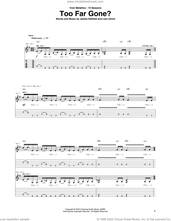 Cover icon of Too Far Gone? sheet music for guitar (tablature) by Metallica, James Hetfield and Lars Ulrich, intermediate skill level