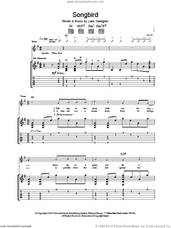 Cover icon of Songbird sheet music for guitar (tablature) by Oasis, intermediate skill level