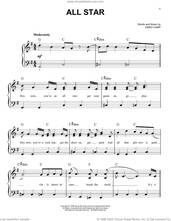 Cover icon of All Star sheet music for piano solo by Smash Mouth and Greg Camp, beginner skill level