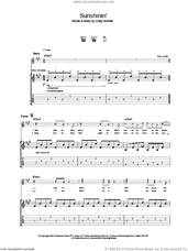Cover icon of Sunshinin' sheet music for guitar (tablature) by The Vines, intermediate skill level