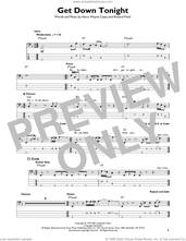 Cover icon of Get Down Tonight sheet music for bass solo by Harry Wayne Casey, KC & The Sunshine Band and Richard Finch, intermediate skill level