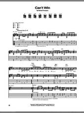 Cover icon of Can't Win sheet music for guitar (tablature) by Richard Thompson, intermediate skill level