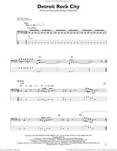 Cover icon of Detroit Rock City sheet music for bass solo by KISS, Bob Ezrin and Paul Stanley, intermediate skill level