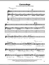 Cover icon of Camouflage sheet music for guitar (tablature) by Third Eye Blind, Kevin Cadogan and Stephan Jenkins, intermediate skill level