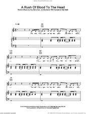 Cover icon of A Rush Of Blood To The Head sheet music for voice, piano or guitar by Coldplay, intermediate skill level