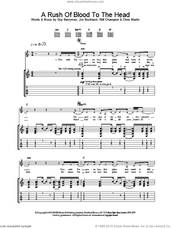 Cover icon of A Rush Of Blood To The Head sheet music for guitar (tablature) by Coldplay, intermediate skill level