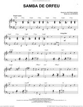 Cover icon of Samba De Orfeu [Jazz version] (arr. Brent Edstrom) sheet music for piano solo by Vince Guaraldi, Brent Edstrom, Antonio Maria and Luiz Bonfa, intermediate skill level