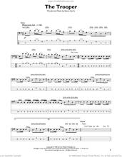 Cover icon of The Trooper sheet music for bass solo by Iron Maiden and Steve Harris, intermediate skill level