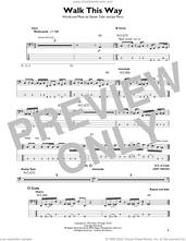 Cover icon of Walk This Way sheet music for bass solo by Aerosmith, Joe Perry and Steven Tyler, intermediate skill level