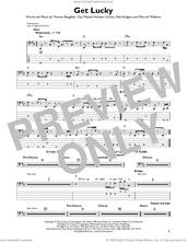 Cover icon of Get Lucky (feat. Pharrell Williams and Nile Rodgers) sheet music for bass solo by Daft Punk, Guy Manuel Homem Christo, Nile Rodgers, Pharrell Williams and Thomas Bangalter, intermediate skill level