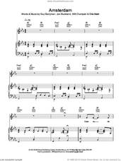 Cover icon of Amsterdam sheet music for voice, piano or guitar by Coldplay, intermediate skill level