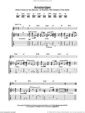 Cover icon of Amsterdam sheet music for guitar (tablature) by Coldplay, intermediate skill level