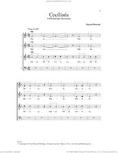 Cover icon of Ceciliada sheet music for choir (SATB: soprano, alto, tenor, bass) by Marcin Wawruk, intermediate skill level
