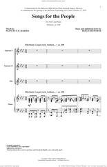 Cover icon of Songs For The People sheet music for choir (SSA: soprano, alto) by Rollo Dilworth and Frances E.W. Harper, intermediate skill level