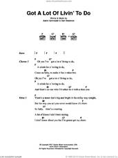 Cover icon of Got A Lot Of Livin' To Do sheet music for guitar (chords) by Elvis Presley, Aaron Schroeder and Ben Weisman, intermediate skill level