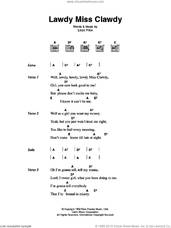 Cover icon of Lawdy Miss Clawdy sheet music for guitar (chords) by Elvis Presley and Lloyd Price, intermediate skill level
