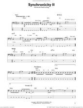 Cover icon of Synchronicity II sheet music for bass solo by The Police and Sting, intermediate skill level