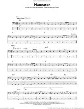 Cover icon of Maneater sheet music for bass solo by Daryl Hall, Hall and Oates, John Oates and Sara Allen, intermediate skill level